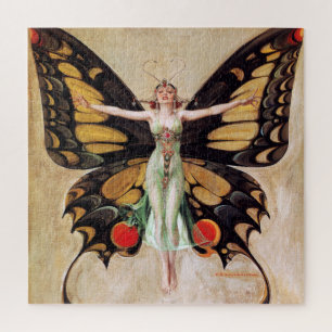 Puzzle La métamorphose de la fille Flapper au papillon 19