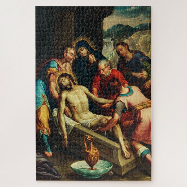 Puzzle La Mise au Tombeau du Christ Juan Rodríguez Juarez (Vertical)