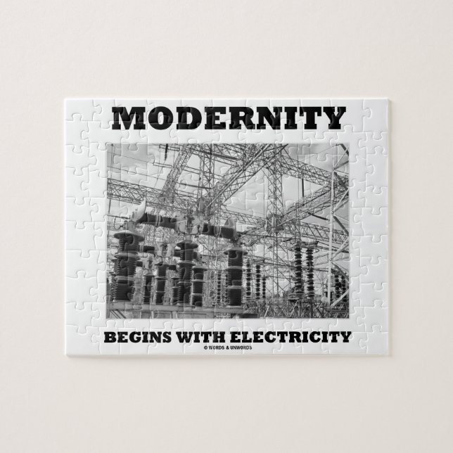 Puzzle La Modernité Commence Avec L'Électricité Les Fils  (Horizontal)