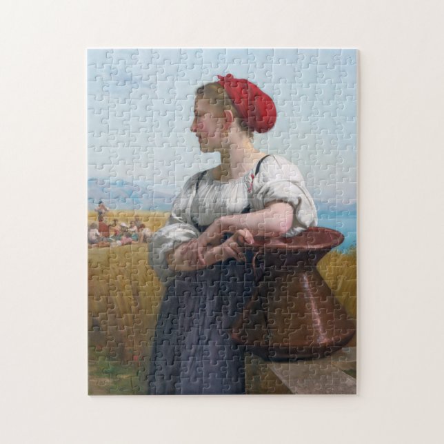 Puzzle La moissonneuse, Bouguereau (Vertical)
