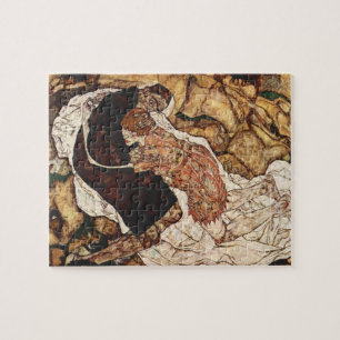 Puzzle La Mort et la jeune fille par Egon Schiele