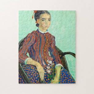 Puzzle La Mousme, assis dans une chaise en canne par van 