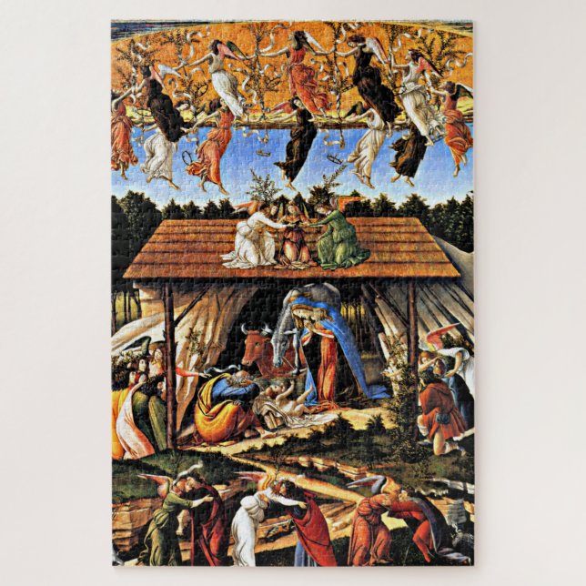 Puzzle La Nativité Mystique, la peinture d'art (Vertical)