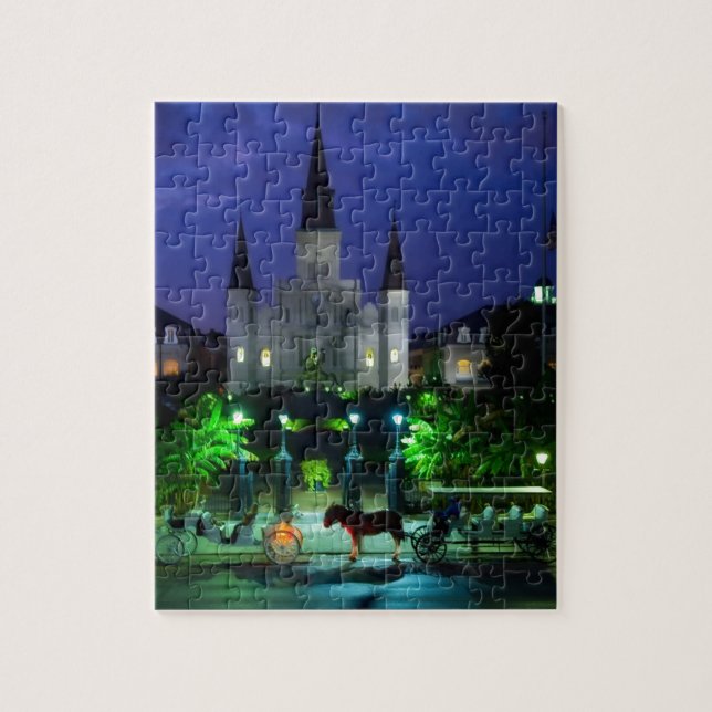 Puzzle La Nouvelle-Orléans la nuit (Vertical)