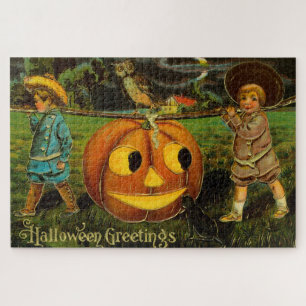 Puzzle La Nuit de la récolte des citrouilles d'Halloween 