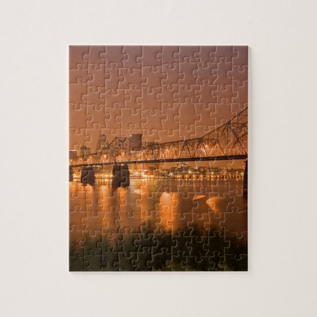 Puzzle La nuit de Louisville Kentucky allume le pont la (Vertical)