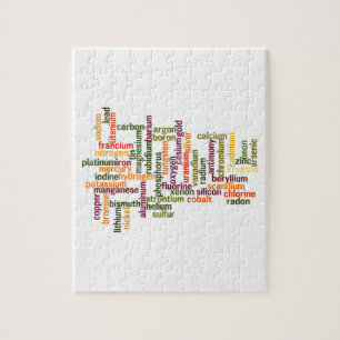 Puzzle La plupart des éléments communs (chimie de nuage