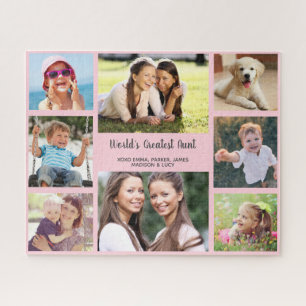 Puzzle La plus grande tante du monde multi photo personna