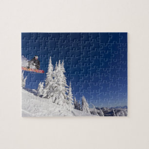Puzzle La pratique du surf des neiges à Whitefish Mounta