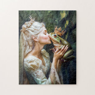 Puzzle La princesse embrasse le prince de la grenouille