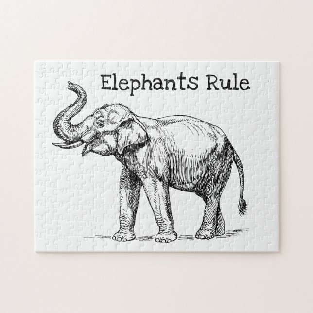 Puzzle La règle des éléphants (Horizontal)