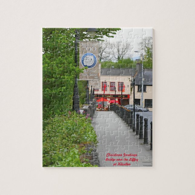 Puzzle La rivière Liffey Kilcullen. voeux de Noël (Vertical)