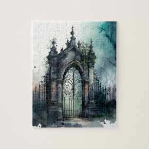Puzzle La série Porte de Cimetière Gothique Design 11
