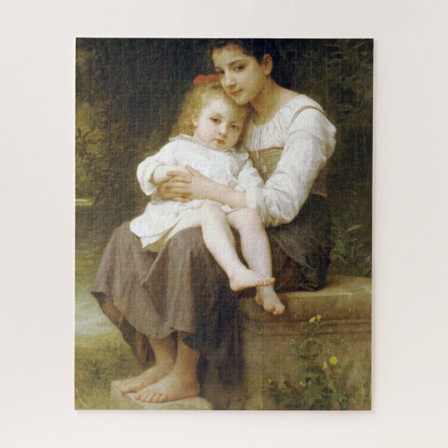 Puzzle La Soeur aînée (par William Bouguereau) (Vertical)