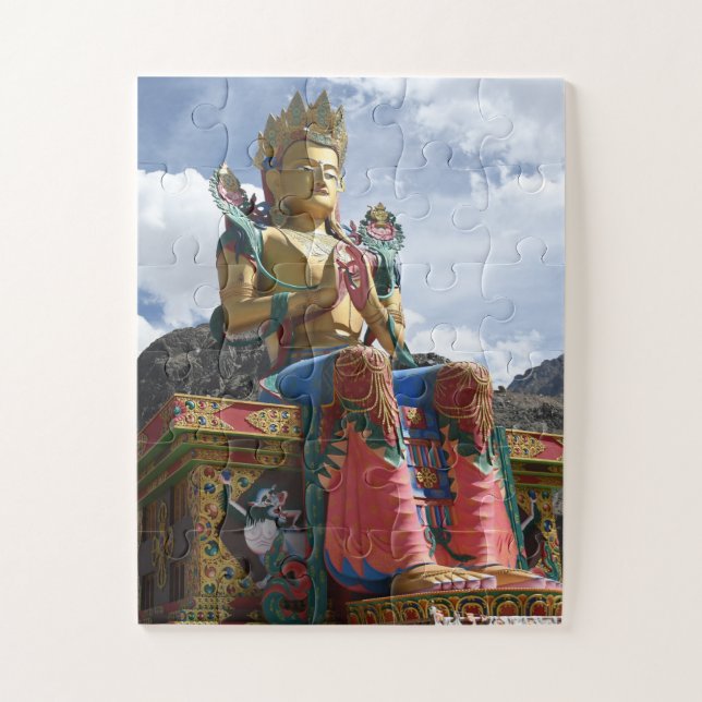 Puzzle La statue géante de Maitreya Bouddha Jigsaw (Vertical)