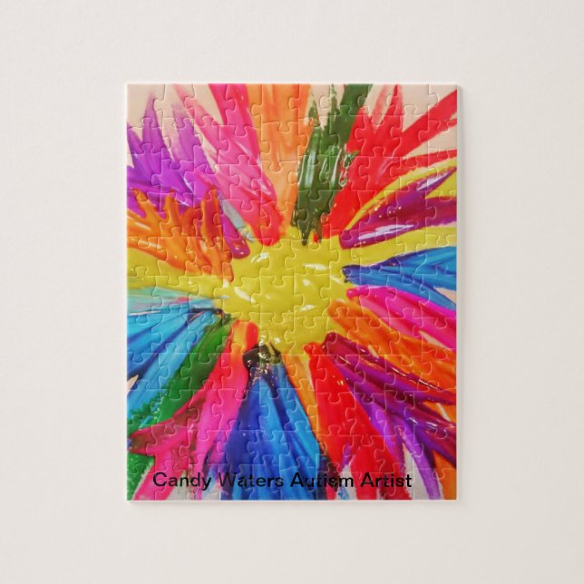 Puzzle La sucrerie arrose l'artiste d'autisme (Vertical)