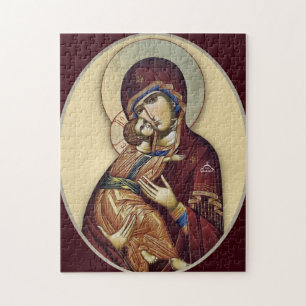 Puzzle La Théotokos (Vierge Marie) et l'Enfant Jésus
