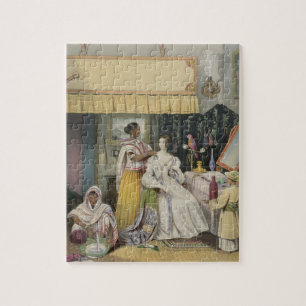 Puzzle La toilette de jeune Madame, plaquent 2 'd'Inde