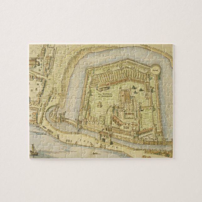 Puzzle La tour de Londres, d'une enquête faite en 1597 (Horizontal)