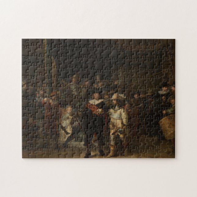 Puzzle La Veille de nuit Le chef-d'oeuvre baroque Rembran (Horizontal)