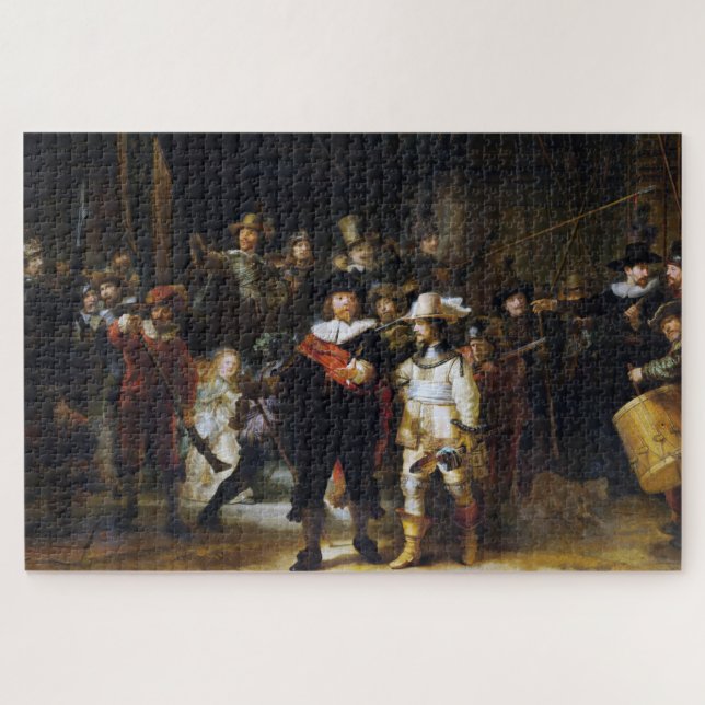 Puzzle La Veille de nuit, Rembrandt (Horizontal)
