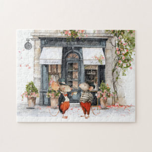 Puzzle La vie à Mice Town - Cafés et discussions