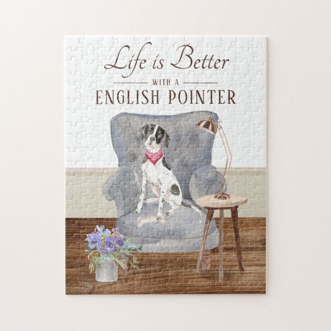 Puzzle La Vie Est Avec Un Pointeur Anglais (Vertical)