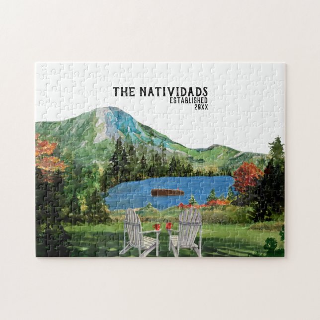 Puzzle La vie est meilleure au lac | Nom de famille (Horizontal)