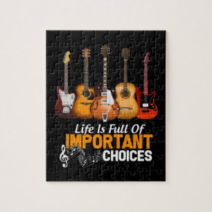 Puzzle La vie est pleine de choix important guitare