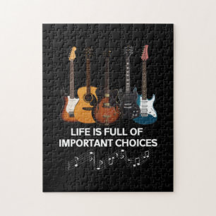 Puzzle La Vie Est Pleine De Choix Importants Guitar Lover