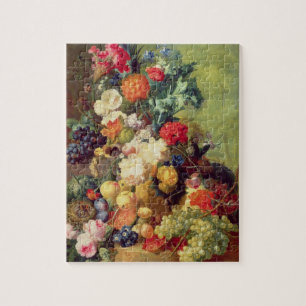 Puzzle La vie toujours avec les fleurs et le fruit
