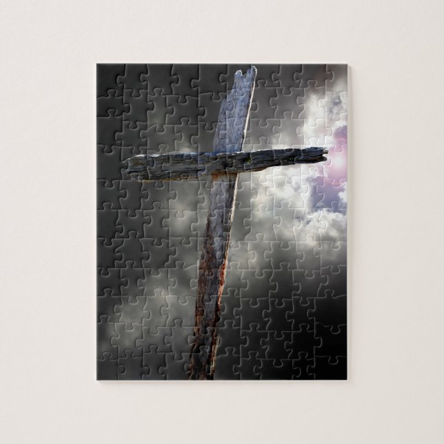 Puzzle La vieille croix en bois (Vertical)