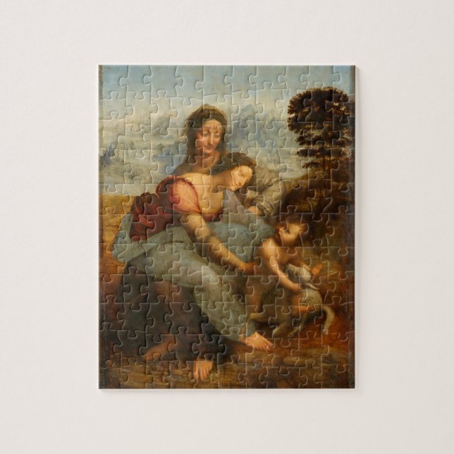 Puzzle La Vierge et l'Enfant avec Sainte Anne par Da Vinc (Vertical)