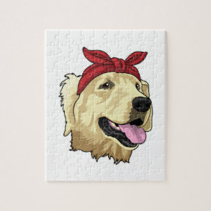 Puzzle Labrador avec Bandana