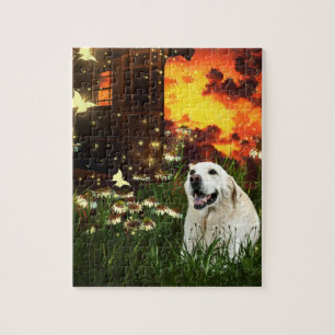 Puzzle Labrador jaune