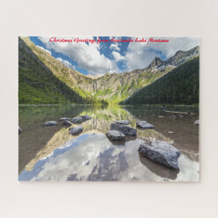 Puzzle Lac Avalanche Montana.Joyeux Noël