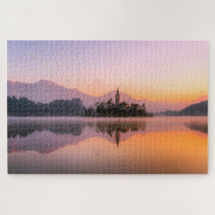 Puzzle Lac Bled Sunrise Slovénie