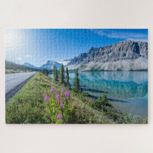 Puzzle Lac Bow Banff Rocheuses Canadiennes Reflets