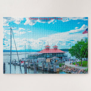 Puzzle Lac Champlain Vermont.Joyeux Noël