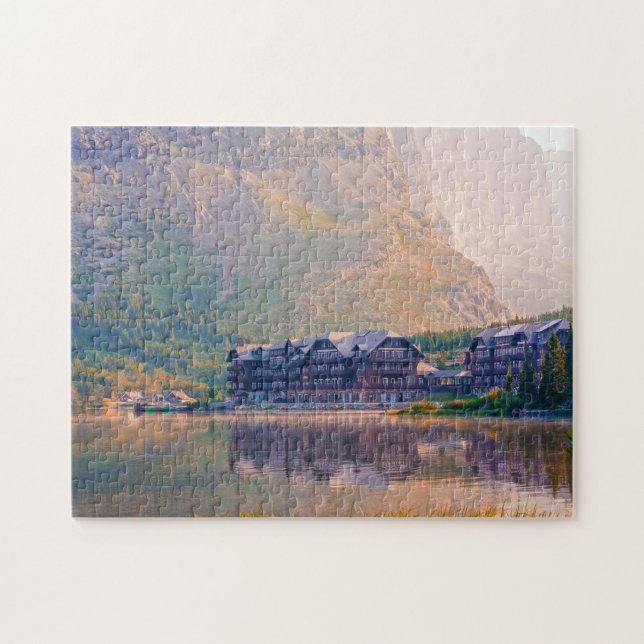 Puzzle Lac du courant rapide Montana (Horizontal)