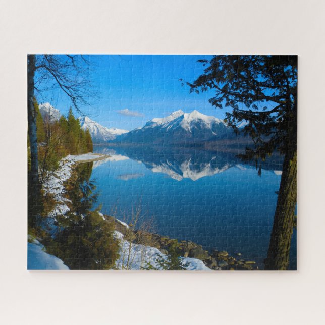 Puzzle Lac McDonald Mont Vaught Montana. (Horizontal)