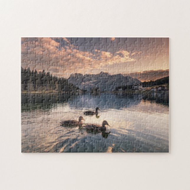Puzzle Lac Misurina|Dolomites, Italie (Horizontal)