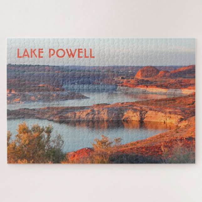 Puzzle Lac Powell : barrage et pont au lever du soleil (Horizontal)