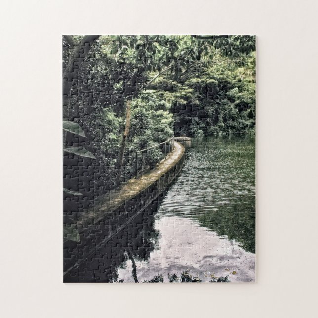 Puzzle Lac Rain Forest Creque Dam Virgin Islands USVI (Vertical)