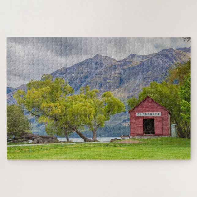 Puzzle Lac Wakatipu Paysage Glenorchy Nouvelle-Zélande (Horizontal)