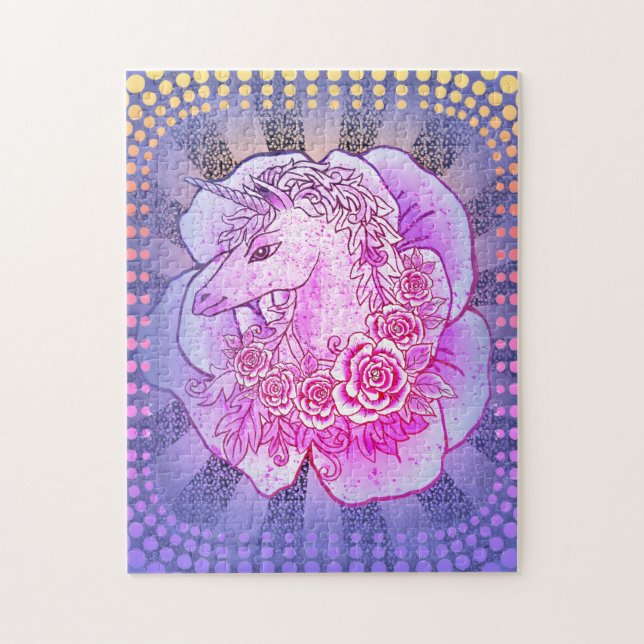 Puzzle Lady Unicorn (Vertical)