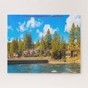 Puzzle Lake Tahoe Nevada.Joyeux Noël
