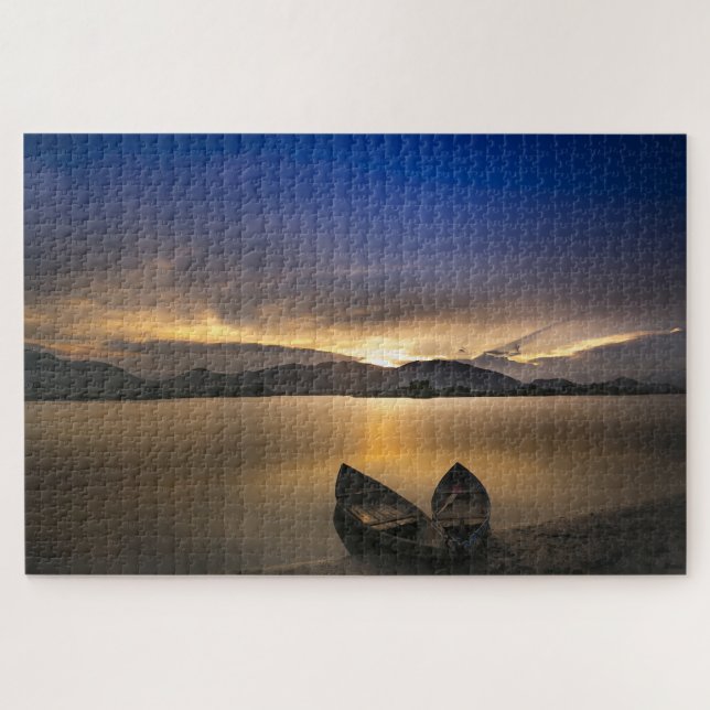 Puzzle Lakeshore at Sunset (Horizontal)