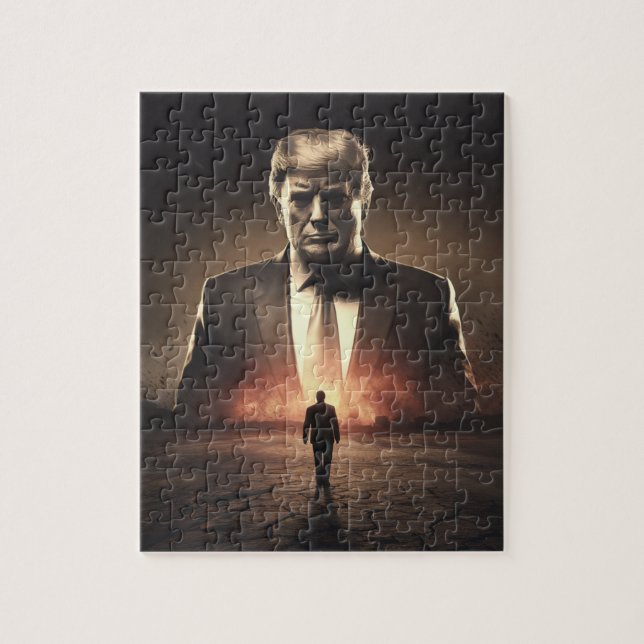 Puzzle L'Américain Détroyer dans un désert au soleil (Vertical)