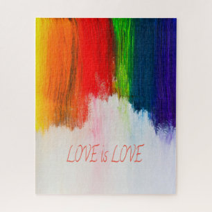 Puzzle L'amour, c'est l'amour, la fierté arc-en-ciel LBG